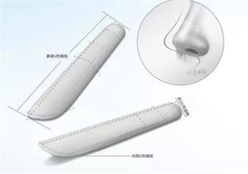 隆鼻假体形状图解