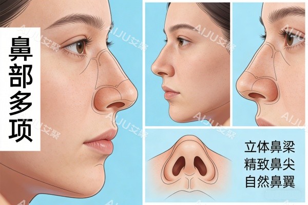 鼻综合隆鼻卡通图
