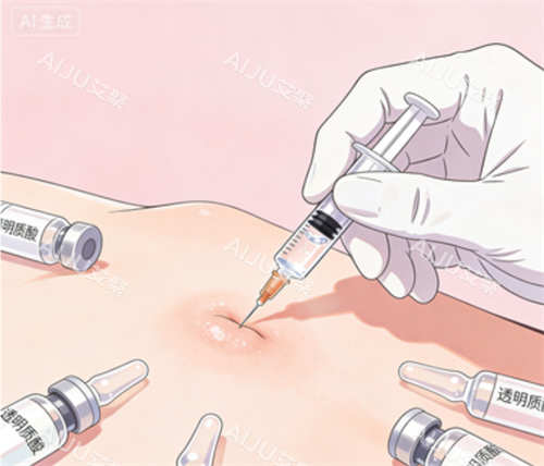 玻尿酸注射卡通图