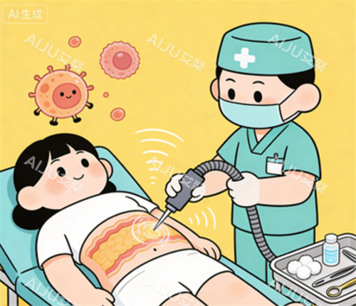 吸脂手术卡通图